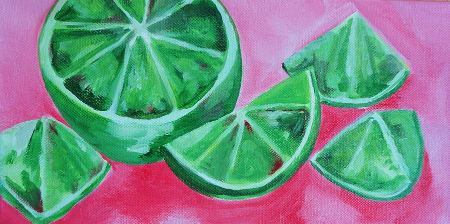 Lime Painting - Limes by Claudia Van Nes