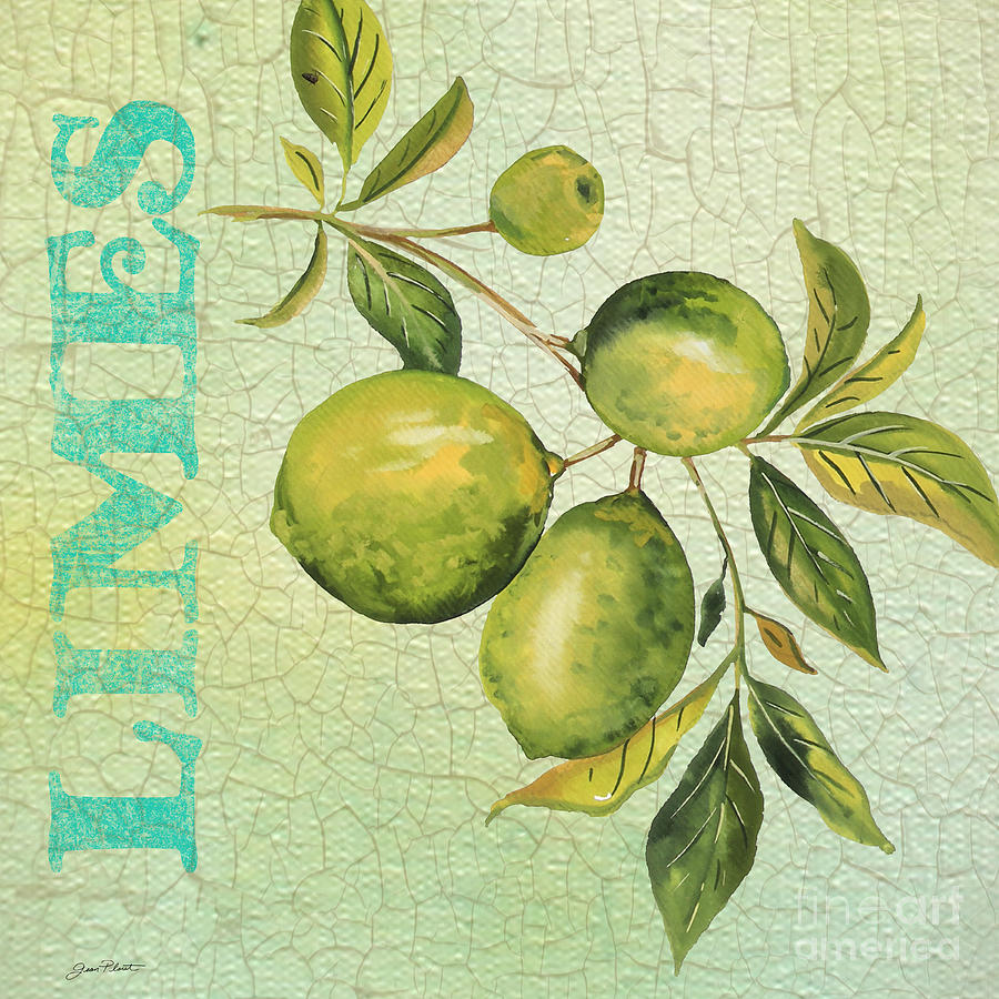 limes on Watercolor Painting by Jean Plout
