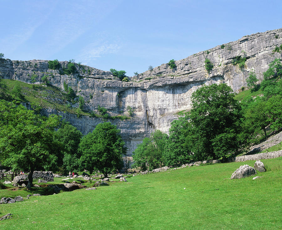 Limestone Cliff In Yorkshire Photograph by Martin Bond/science Photo ...