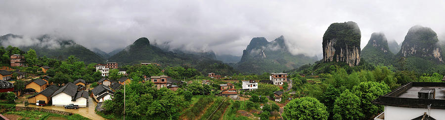 Limestone Hills And Village Photograph by Melindachan