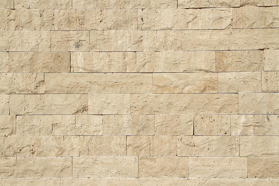 Limestone wall Photograph by Eldemir