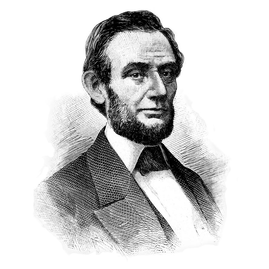 Lincoln 1886 Restored Drawing Photograph by Phil Cardamone