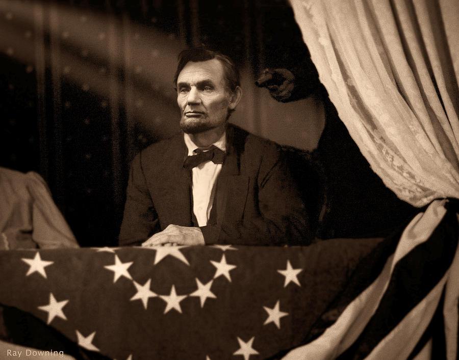Abraham Lincoln Digital Art - Lincoln at Fords Theater by Ray Downing