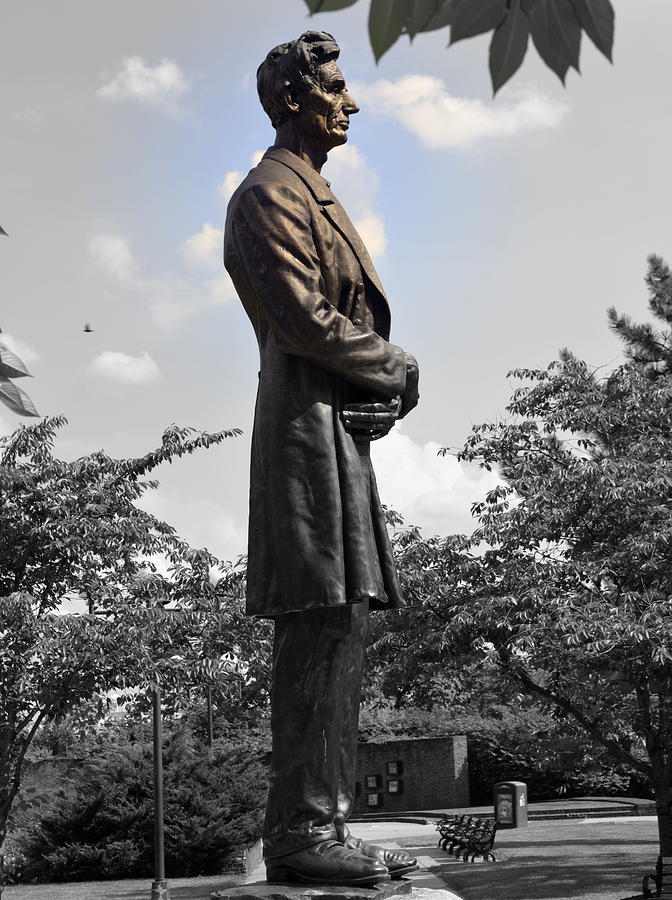 Lincoln at Lytle Park Photograph by Kathy Barney