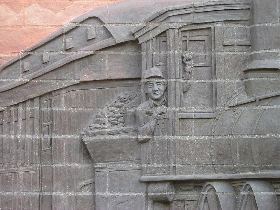 Lincoln Brick Sculpture Detail Photograph by Lin Grosvenor