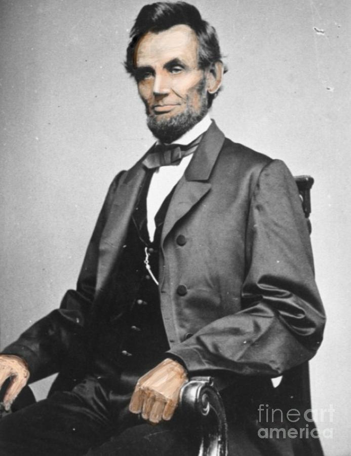 Lincoln Brought To Life In Color Painting