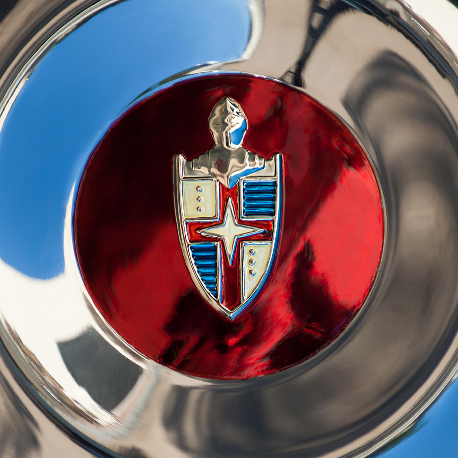 Car Photograph - Lincoln Capri Wheel Emblem by Jill Reger