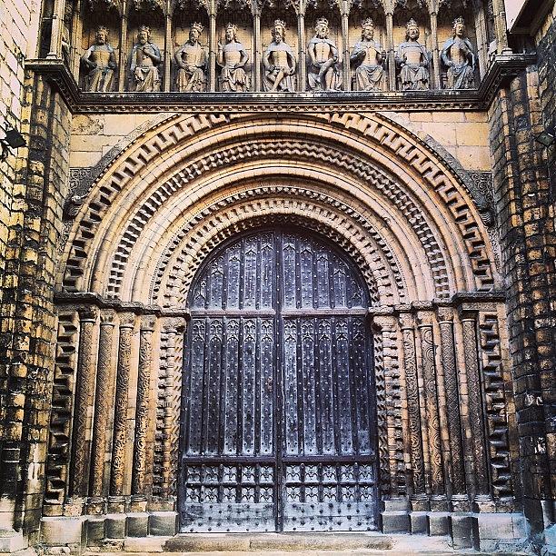 Door Photograph - #lincoln #cathedral #lincolncathedral by Charlotte Lyons