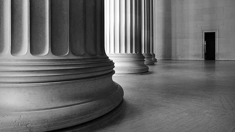 Lincoln Columns Photograph by Michael Donahue