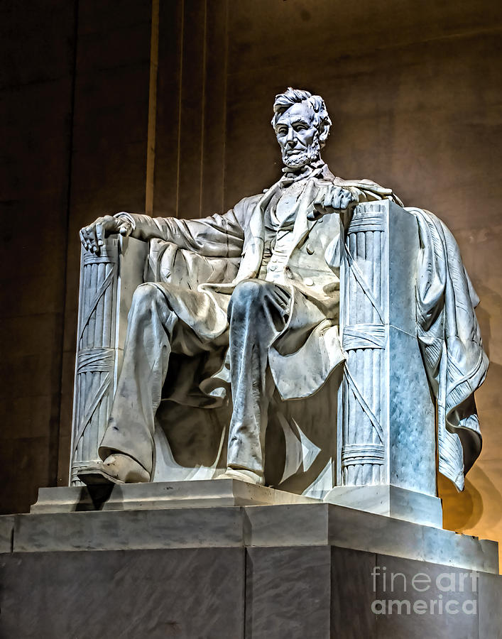 Lincoln in Memorial Photograph by Nick Zelinsky Jr