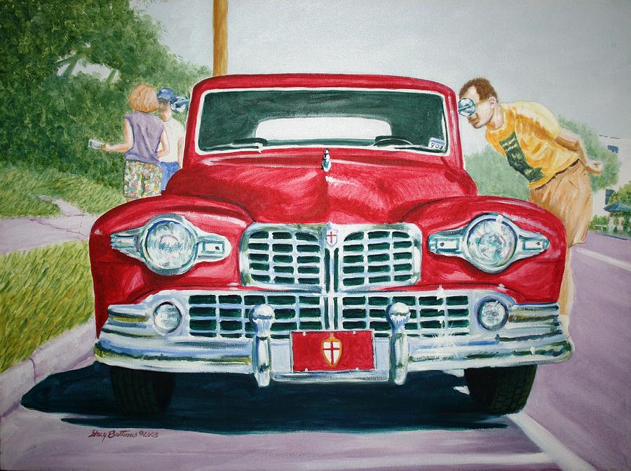 Lincoln in Red Painting by Stacy C Bottoms