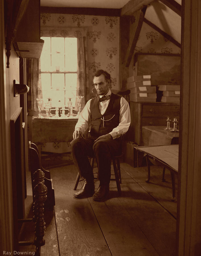 Lincoln in the Attic Digital Art by Ray Downing