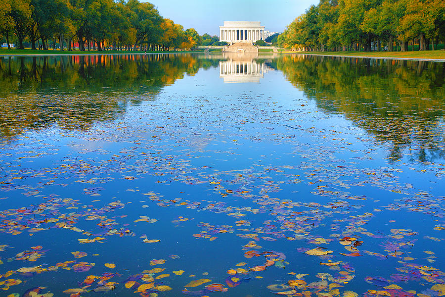 Abraham Lincoln Photograph - Lincoln Memorial and Reflecting Pool I by Steven Ainsworth
