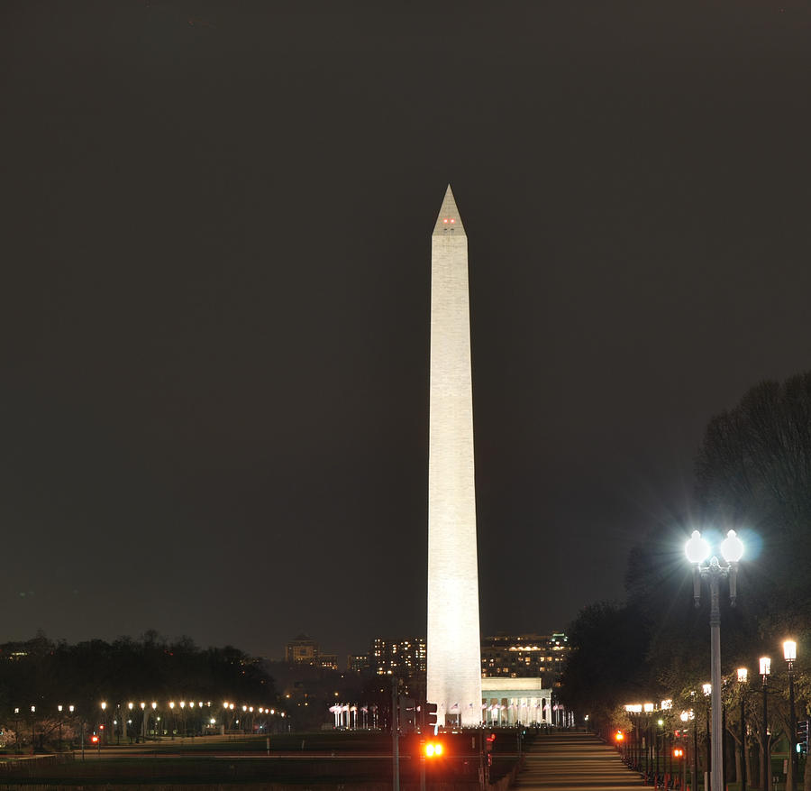 Architecture Photograph - Lincoln Memorial and Washington Monument - Washington DC - 01132 by DC Photographer