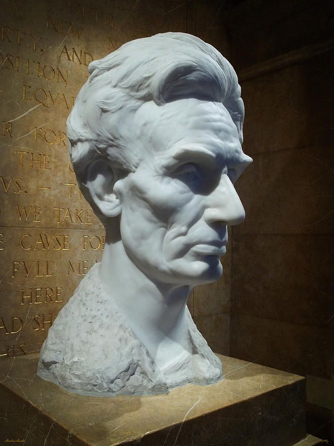 Lincoln Memorial Bust Photograph by Glenn McCarthy Art and Photography
