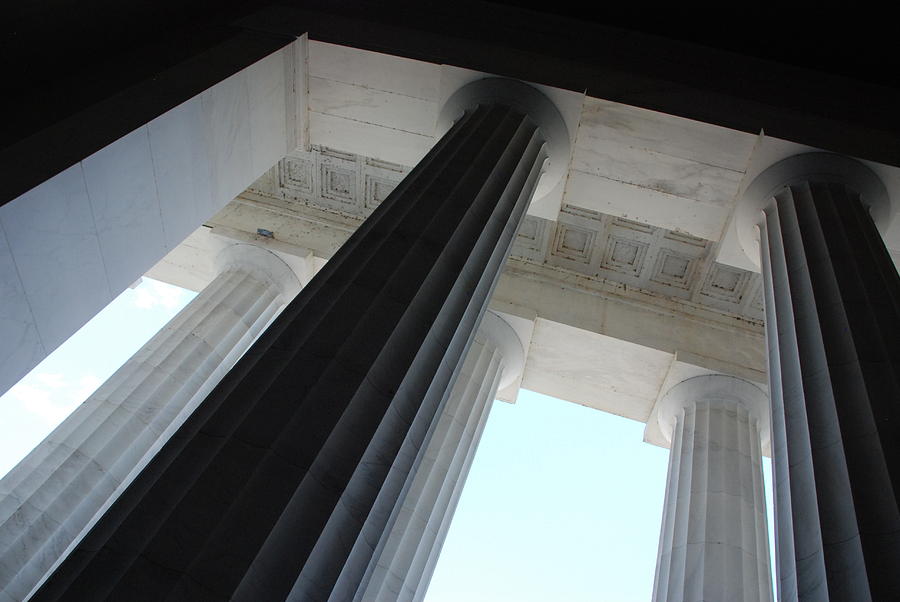 Lincoln Memorial Columns Photograph by Kenny Glover