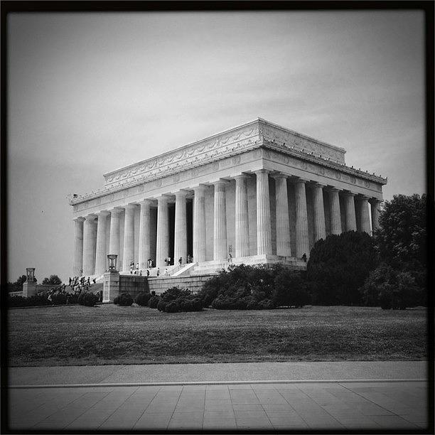 Hipstamatic Photograph - Lincoln Memorial #hipstamatic by Alex Snay