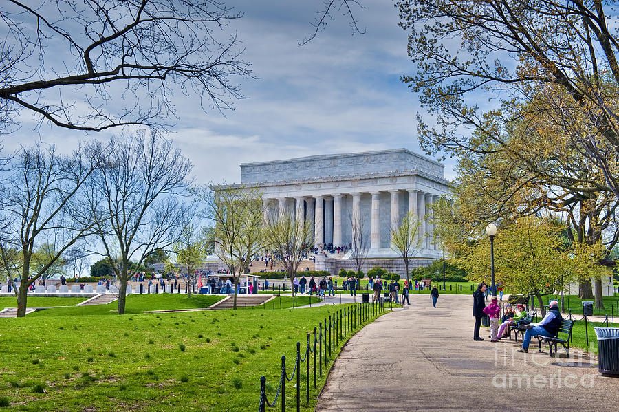 Lincoln Memorial National Mall Washington DC  Memorial Park Photograph by David Zanzinger