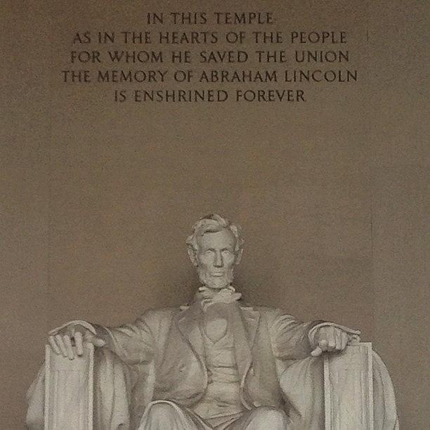 Rememberance Photograph - #lincoln #memorial #statue #sculpture by Melaney Wolf