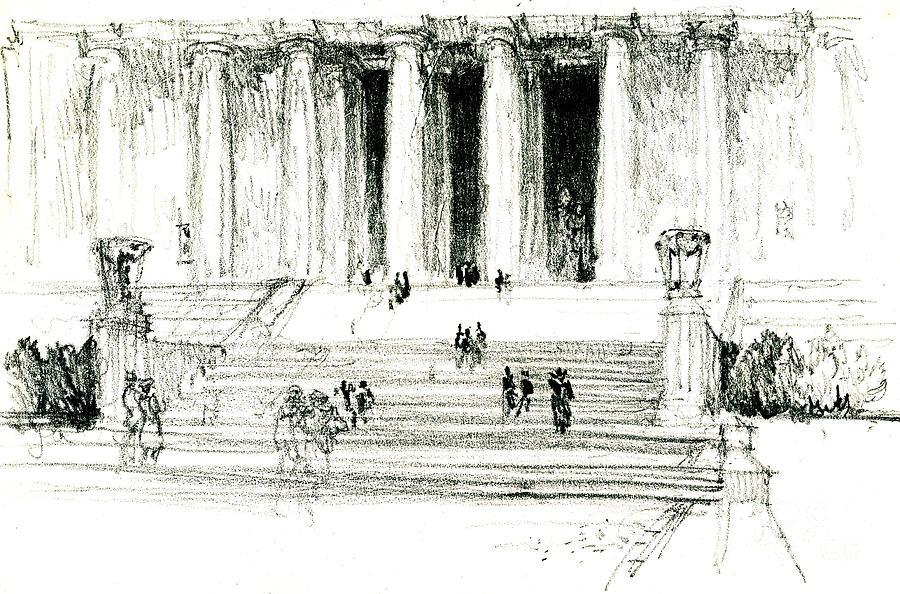 Lincoln Memorial Steps 1922 Photograph by Padre Art