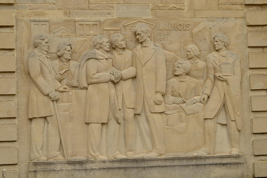 Lincoln Memorial Wall Illinois Photograph by Stacie Siemsen