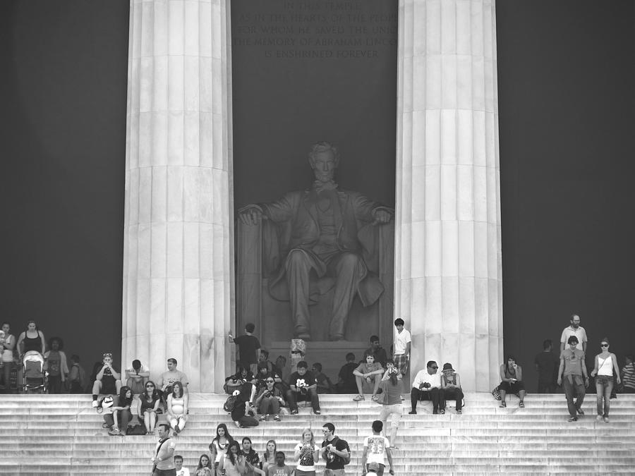 Lincoln Memorial Photograph - Lincoln Memorial - Washington DC by Mike McGlothlen