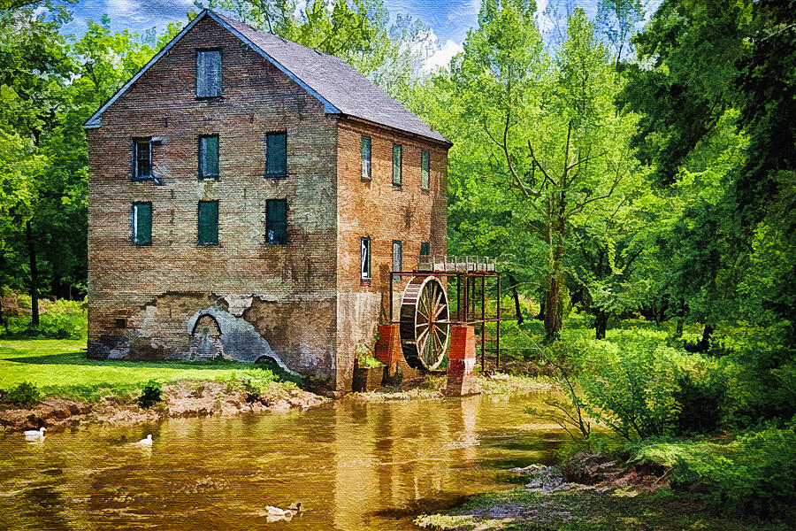 Lindale Old Brick Mill Photograph by Priscilla Burgers