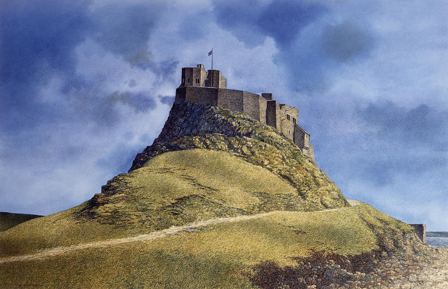 Lindisfarne Castle Painting by Tom Wooldridge