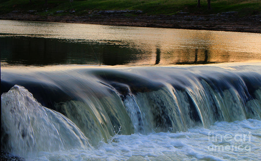 Sunset Photograph - Line In the Water by Jennifer Churchman