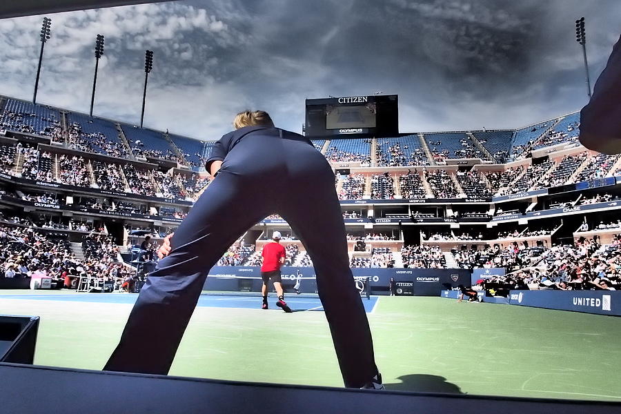 Tennis Photograph - Line Judge Point Of View by Mason Resnick