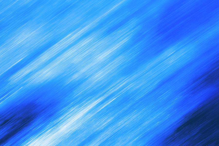 Linear Texture On Blue, Diagonal Photograph by Kim Westerskov