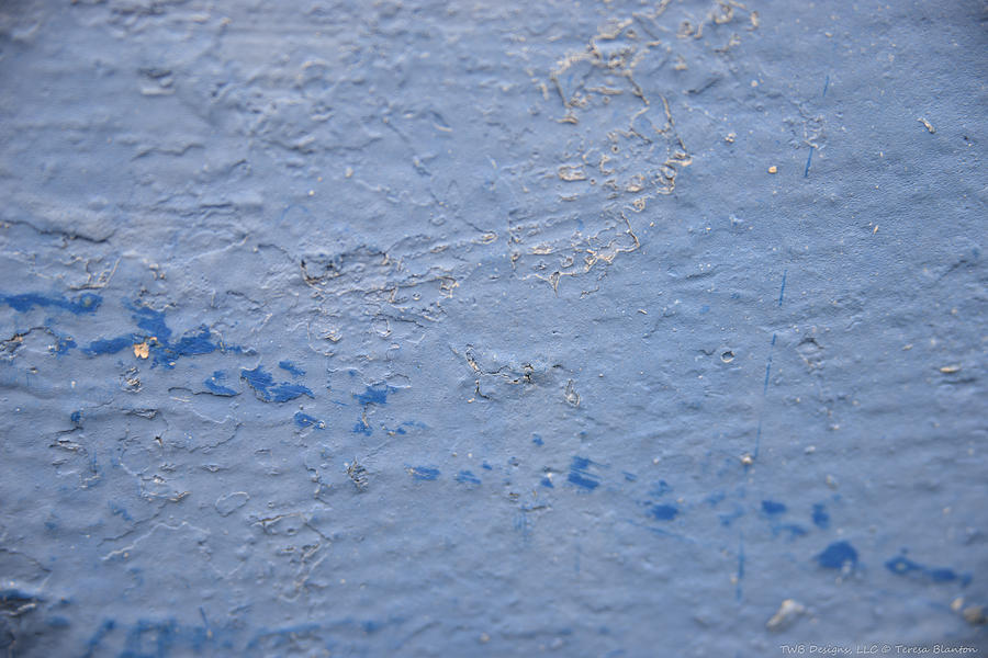 Lined Blue Photograph by Teresa Blanton