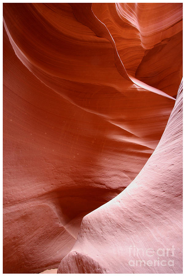 Antelope Canyon Photograph - Lines and light in the canyon by Ruth Jolly