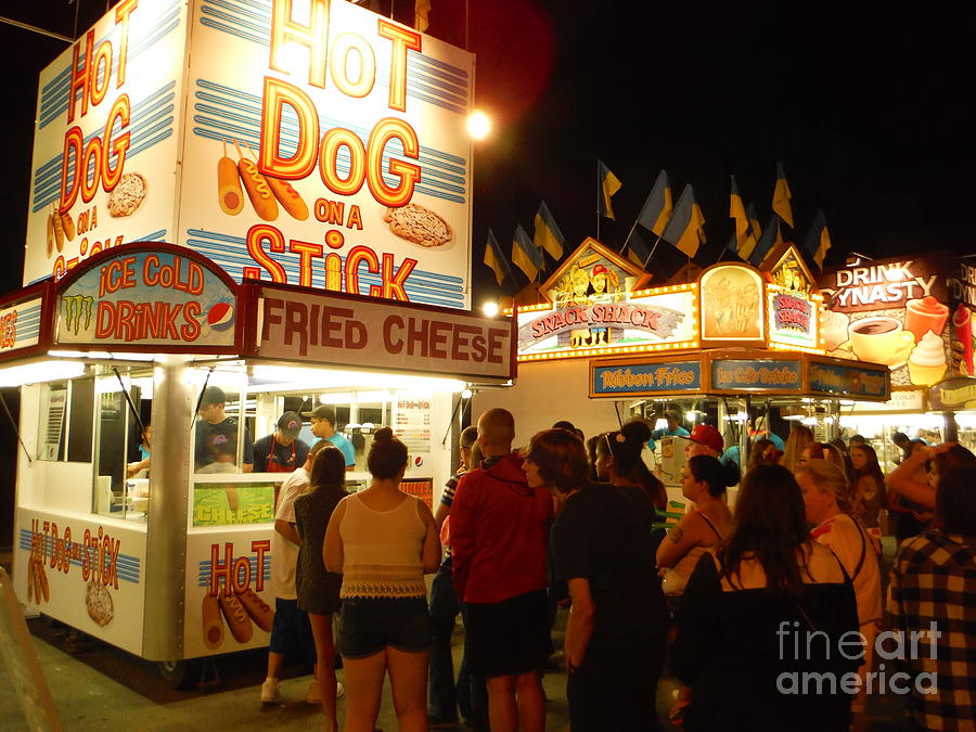 Lines At Hot Dog On A Stick Photograph by Paddy Shaffer