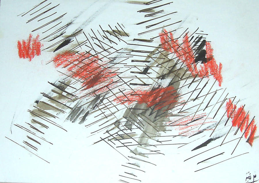Lines in Movement Painting by Esther Newman-Cohen