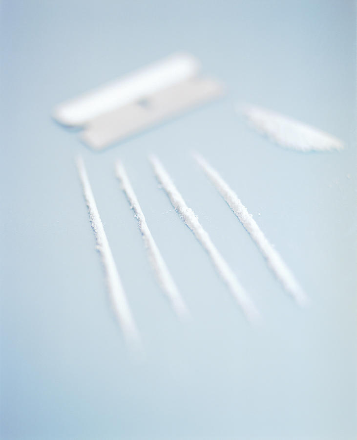 Lines Of Cocaine Photograph by Lawrence Lawry/science Photo Library