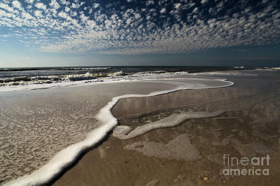 Lines Of Salty Foam Photograph by Adam Jewell