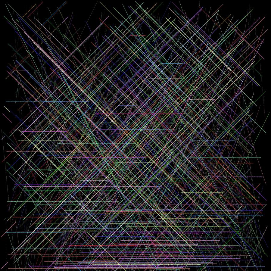 Lines.2 Digital Art by Gareth Lewis
