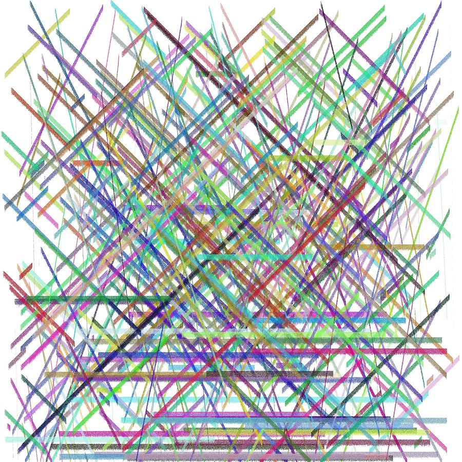 Lines.3 Digital Art by Gareth Lewis