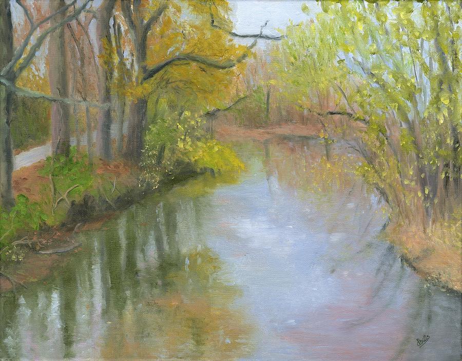 Linganore Creek Painting by Deborah Butts