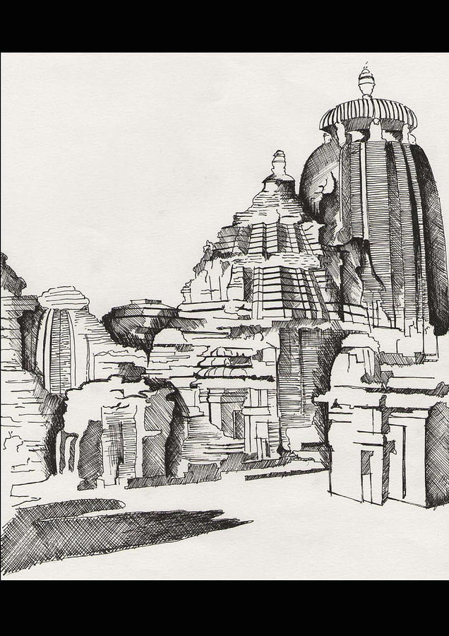 File1834 sketch of elements in Hindu temple architecture seven storey  vimanajpg  Wikimedia Commons