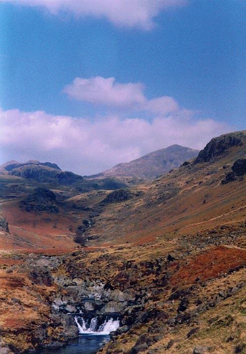 Waterfall Photograph - Lingcove and Bowfell by Alasdair Shaw