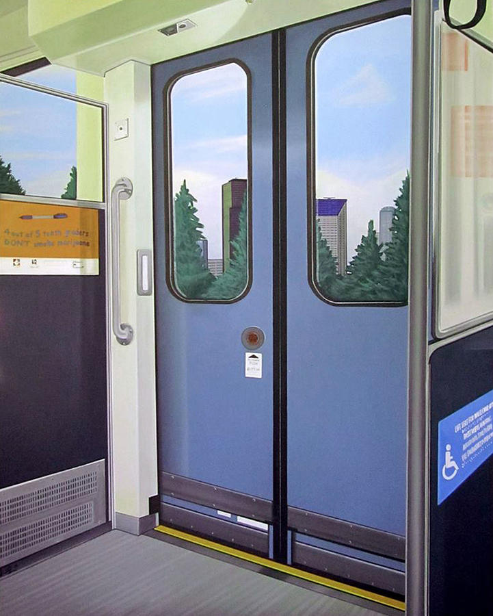 Link Light Rail Seattle Painting by Jude Labuszewski