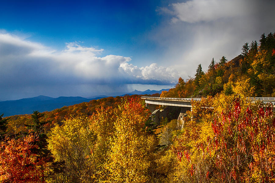 Fall Photograph - Linn Cove Viaduct Photograph by John Haldane