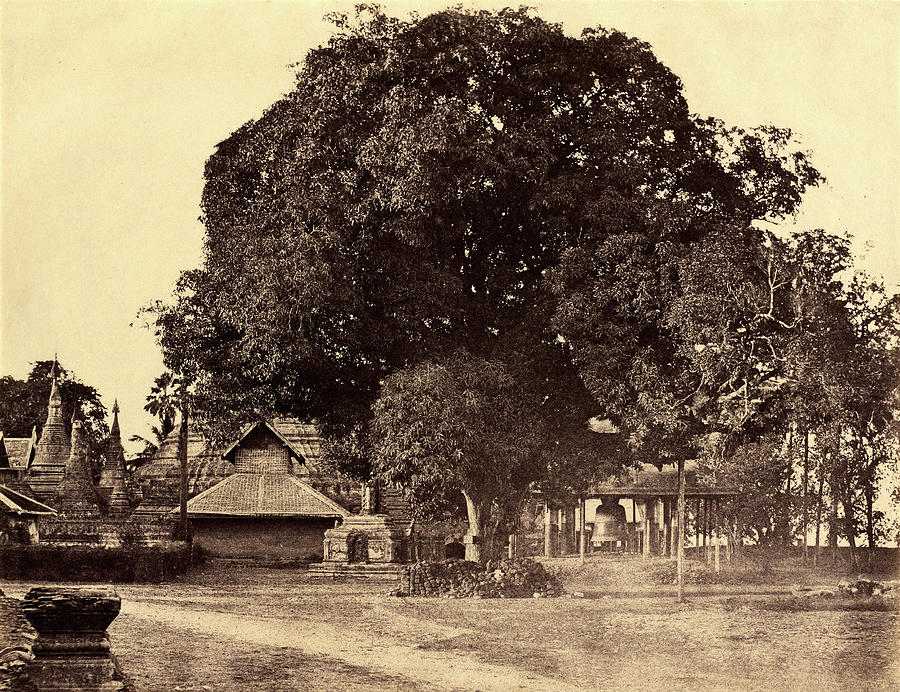 Linnaeus Drawing - Linnaeus Tripe, Rangoon Great Bell Of The Shwe Dagon Pagoda by Litz Collection