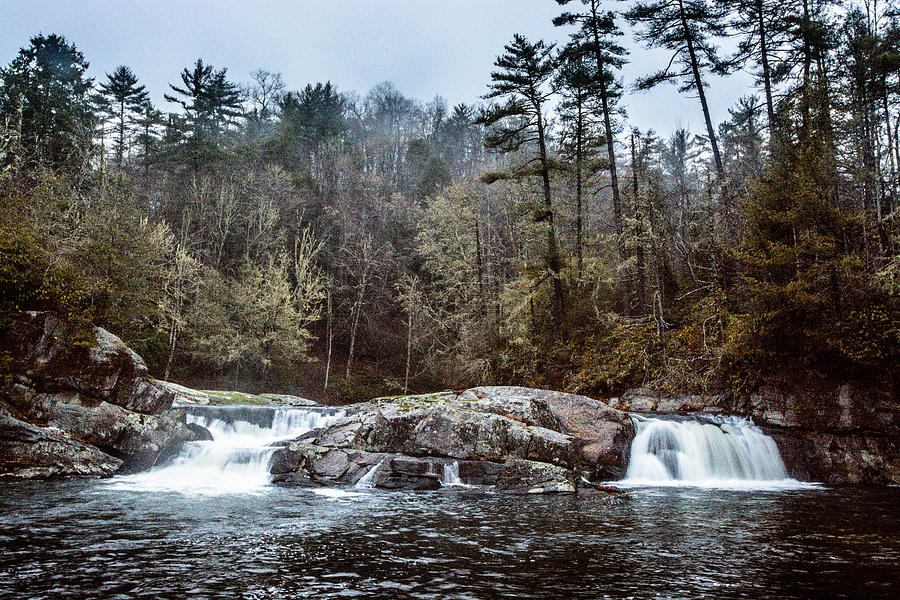 Linville Upper Falls Photograph by Randy Scherkenbach