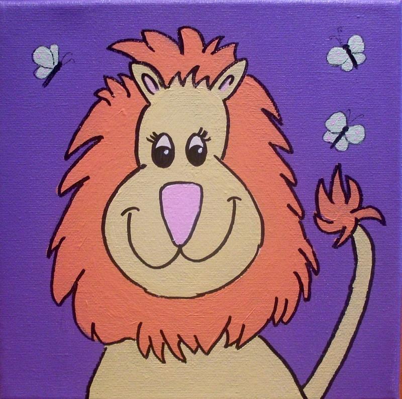 Lion Painting by Anne Gardner