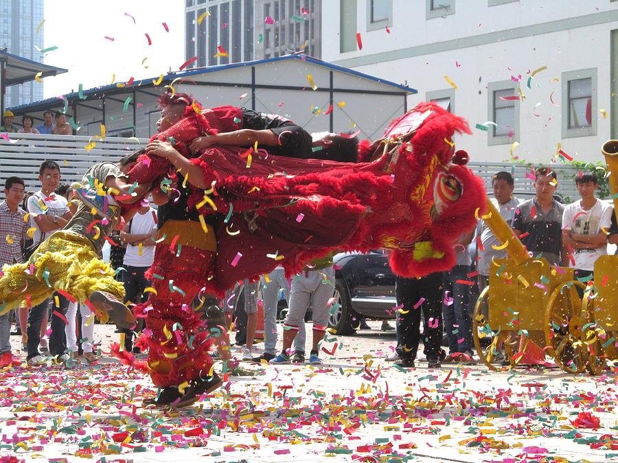 Lion Dance Photograph by Alfred Ng