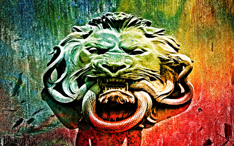 Lion Knocker Digital Art by Greg Sharpe