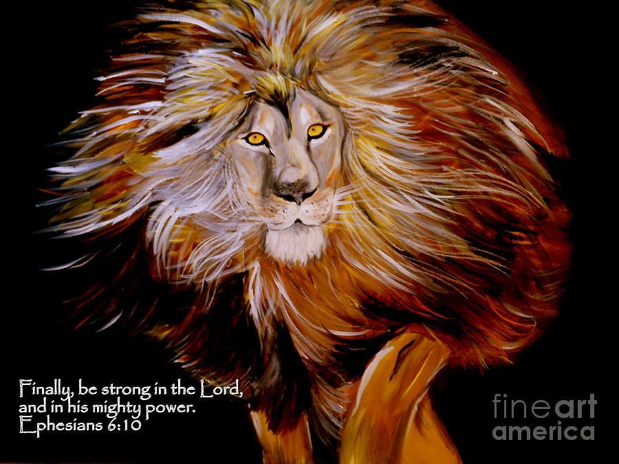 Lion of Judah Strength Painting by Amanda Dinan